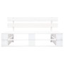 Panca da Giardino su Pallet in Legno Bianco