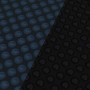 Pellicola Galleggiante Solare PE Piscina 600x400 cm Nero e Blu
