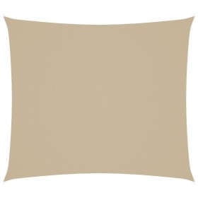 Parasole a Vela Oxford Rettangolare 2x2,5 m Beige