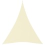 Parasole a Vela in Tessuto Oxford Triangolare 5x7x7m Crema