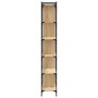 Libreria Rovere Sonoma 6 Ripiani 76x32x192 cm Legno Multistrato