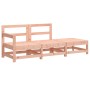 Set Divani Giardino 3pz con Cuscini Legno Massello di Douglas