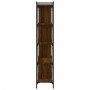 Libreria Rovere Marrone 5 Ripiani 76x32x158cm Legno Multistrato