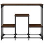 Tavolino Consolle Rovere Marrone 89,5x28x76cm Legno Multistrato