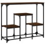 Tavolino Consolle Rovere Marrone 89,5x28x76cm Legno Multistrato