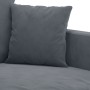 Divano a 3 Posti Grigio Scuro 180 cm in Velluto