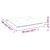 Cuscini per Sedia 4 pz Verde Brillante 50x50x3cm Tessuto Oxford