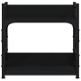 Supporto per Stampante 2 Livelli Nero 40x20x40 cm Multistrato