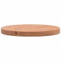 Piano per Tavolo Ø50x4 cm Rotondo in Legno Massello di Faggio