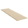 Cuscino per Lettino Beige 200x50x3 cm in Tessuto Oxford