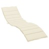 Cuscino per Lettino Crema 200x70x3 cm in Tessuto Oxford