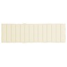 Cuscino per Lettino Crema 200x70x3 cm in Tessuto Oxford