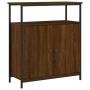 Credenza Rovere Marrone 70x30x80 cm in Legno Multistrato