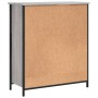 Credenza Grigio Sonoma 70x30x80 cm in Legno Multistrato