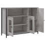 Credenza Grigio Sonoma 100x35x75 cm in Legno Multistrato