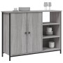 Credenza Grigio Sonoma 100x33x75 cm in Legno Multistrato