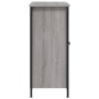 Credenza Grigio Sonoma 100x33x75 cm in Legno Multistrato