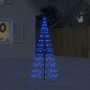 Illuminazione Albero di Natale su Pennone 200LED Blu 180cm