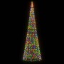 Illuminazione Albero Natale su Pennone 1534LED Colorato 500cm