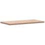 Piano Tavolo 80x40x2,5cm Rettangolare Legno Massello di Faggio
