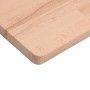 Piano Tavolo 80x40x2,5cm Rettangolare Legno Massello di Faggio