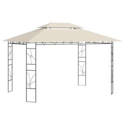 Gazebo 4x3x2,7 m Crema 160 g/m²