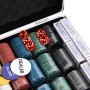 Set di Fiches da Poker 600 pz 4 g