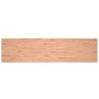 Piano Scrivania 220x55x2,5 cm in Legno Massello di Faggio