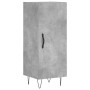 Credenza Grigio Cemento 34,5x34x180 cm in Legno Multistrato