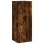 Credenza Rovere Fumo 34,5x34x180 cm in Legno Multistrato