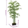 Albero Bambù Artificiale 576 Foglie 150 cm Verde