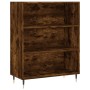 Credenza Rovere Fumo 69,5x34x180 cm in Legno Multistrato