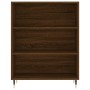 Credenza Rovere Marrone 69,5x34x180 cm in Legno Multistrato