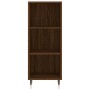 Credenza Rovere Marrone 34,5x34x180 cm in Legno Multistrato