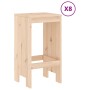 Set Bar da Giardino 9 pz in Legno Massello di Pino