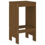 Set Bar da Giardino 9 pz Miele in Legno Massello di Pino