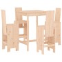 Set Bar da Giardino 5 pz in Legno Massello di Pino