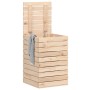 Cesto per Bucato 44x44x66 cm Legno Massello Pino