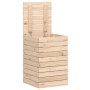 Cesto per Bucato 44x44x66 cm Legno Massello Pino