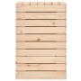 Cesto per Bucato 44x44x66 cm Legno Massello Pino