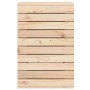 Cesto per Bucato 44x44x66 cm Legno Massello Pino