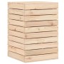 Cesto per Bucato 44x44x66 cm Legno Massello Pino