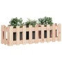 Fioriera Rialzata Giardino a Recinzione 100x30x30 cm Legno Pino