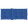 Cuscini per Sedie 6 pz Blu Reale 120x50x3 cm in Tessuto