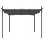 Pergola con Tetto Retrattile Antracite 295x292x230 cm