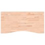 Piano per Scrivania 100x(45-50)x2,5 cm Legno Massello di Faggio