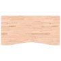 Piano per Scrivania 110x(50-55)x4 cm Legno Massello di Faggio