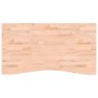 Piano per Scrivania 110x(55-60)x4 cm Legno Massello di Faggio