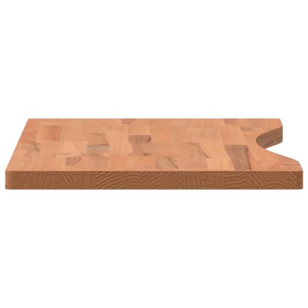 Piano per Scrivania 80x(36-40)x2,5 cm Legno Massello di Faggio