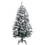 Albero Natale Incernierato con 150 LED e Palline 120 cm